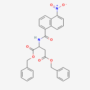 dibenzyl N-[(5-nitronaphthalen-1-yl)carbonyl]aspartate