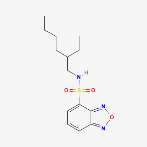 molecular formula C14H21N3O3S B11121154 N-(2-ethylhexyl)-2,1,3-benzoxadiazole-4-sulfonamide 