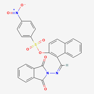 1-{(Z)-[(1,3-dioxo-1,3-dihydro-2H-isoindol-2-yl)imino]methyl}naphthalen-2-yl 4-nitrobenzenesulfonate