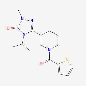 4-isopropyl-1-methyl-3-(1-(thiophene-2-carbonyl)piperidin-3-yl)-1H-1,2,4-triazol-5(4H)-one