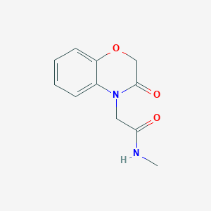 molecular formula C11H12N2O3 B11121203 N-methyl-2-(3-oxo-2,3-dihydro-4H-1,4-benzoxazin-4-yl)acetamide 