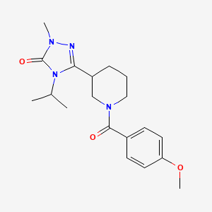 4-isopropyl-3-(1-(4-methoxybenzoyl)piperidin-3-yl)-1-methyl-1H-1,2,4-triazol-5(4H)-one