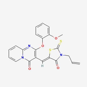 3-allyl-5-{(Z)-1-[2-(2-methoxyphenoxy)-4-oxo-4H-pyrido[1,2-a]pyrimidin-3-yl]methylidene}-2-thioxo-1,3-thiazolan-4-one