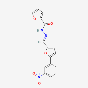 N'-[(E)-[5-(3-Nitrophenyl)furan-2-YL]methylidene]furan-2-carbohydrazide