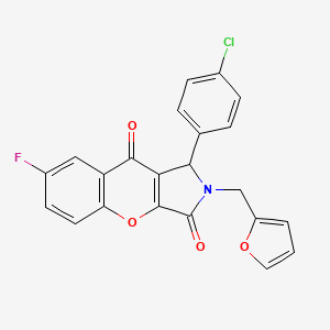 1-(4-Chlorophenyl)-7-fluoro-2-(furan-2-ylmethyl)-1,2-dihydrochromeno[2,3-c]pyrrole-3,9-dione