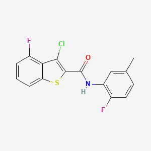 3-chloro-4-fluoro-N-(2-fluoro-5-methylphenyl)-1-benzothiophene-2-carboxamide