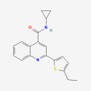 N-cyclopropyl-2-(5-ethylthiophen-2-yl)quinoline-4-carboxamide