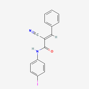 (2E)-2-cyano-N-(4-iodophenyl)-3-phenylprop-2-enamide