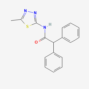 N-(5-methyl-1,3,4-thiadiazol-2-yl)-2,2-diphenylacetamide