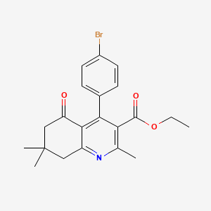 Ethyl 4-(4-bromophenyl)-2,7,7-trimethyl-5-oxo-5,6,7,8-tetrahydroquinoline-3-carboxylate