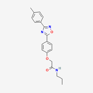 2-{4-[3-(4-methylphenyl)-1,2,4-oxadiazol-5-yl]phenoxy}-N-propylacetamide