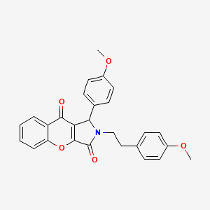 1-(4-Methoxyphenyl)-2-[2-(4-methoxyphenyl)ethyl]-1,2-dihydrochromeno[2,3-c]pyrrole-3,9-dione