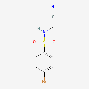 molecular formula C8H7BrN2O2S B11121448 4-bromo-N-(cyanomethyl)benzenesulfonamide 