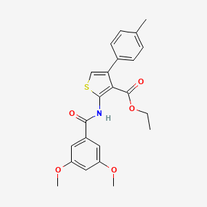 Ethyl 2-{[(3,5-dimethoxyphenyl)carbonyl]amino}-4-(4-methylphenyl)thiophene-3-carboxylate