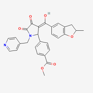 methyl 4-{4-hydroxy-3-[(2-methyl-2,3-dihydro-1-benzofuran-5-yl)carbonyl]-5-oxo-1-(pyridin-4-ylmethyl)-2,5-dihydro-1H-pyrrol-2-yl}benzoate