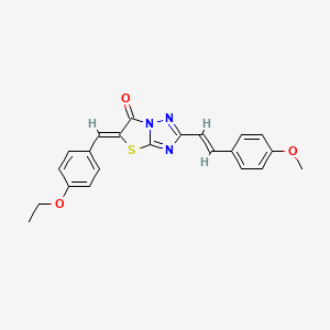 (5Z)-5-(4-ethoxybenzylidene)-2-[(E)-2-(4-methoxyphenyl)ethenyl][1,3]thiazolo[3,2-b][1,2,4]triazol-6(5H)-one