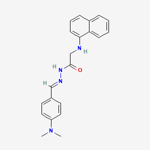 N'-[(E)-[4-(Dimethylamino)phenyl]methylidene]-2-[(naphthalen-1-YL)amino]acetohydrazide