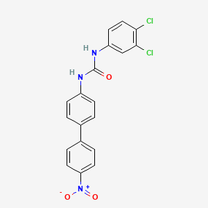 molecular formula C19H13Cl2N3O3 B11121601 1-(3,4-Dichlorophenyl)-3-(4'-nitrobiphenyl-4-yl)urea 