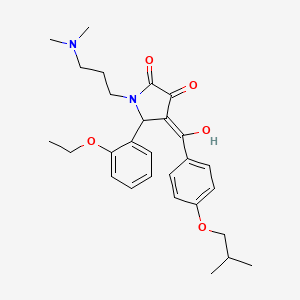 1-[3-(dimethylamino)propyl]-5-(2-ethoxyphenyl)-3-hydroxy-4-{[4-(2-methylpropoxy)phenyl]carbonyl}-1,5-dihydro-2H-pyrrol-2-one