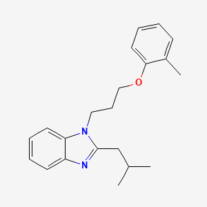 1-[3-(2-methylphenoxy)propyl]-2-(2-methylpropyl)-1H-benzimidazole