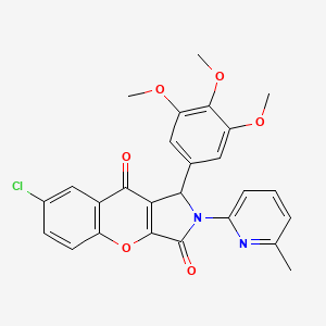 7-Chloro-2-(6-methylpyridin-2-yl)-1-(3,4,5-trimethoxyphenyl)-1,2-dihydrochromeno[2,3-c]pyrrole-3,9-dione