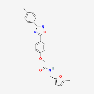 N-[(5-methylfuran-2-yl)methyl]-2-{4-[3-(4-methylphenyl)-1,2,4-oxadiazol-5-yl]phenoxy}acetamide