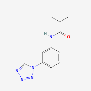 molecular formula C11H13N5O B11121747 2-methyl-N-[3-(1H-tetrazol-1-yl)phenyl]propanamide 