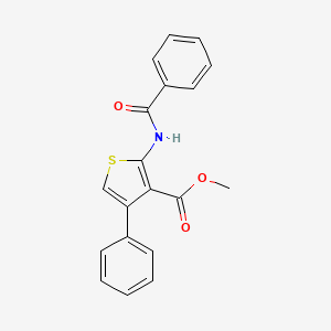 molecular formula C19H15NO3S B11121754 Methyl 2-benzamido-4-phenylthiophene-3-carboxylate 