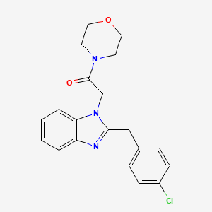 2-[2-(4-chlorobenzyl)-1H-benzimidazol-1-yl]-1-(morpholin-4-yl)ethanone