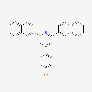 molecular formula C31H20BrN B11121806 4-(4-Bromophenyl)-2,6-DI(2-naphthyl)pyridine 