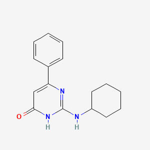 2-(cyclohexylamino)-6-phenyl-4(3H)-pyrimidinone