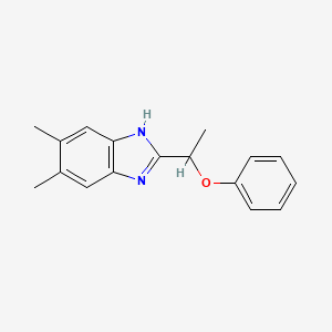 5,6-dimethyl-2-(1-phenoxyethyl)-1H-benzimidazole