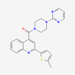 [2-(5-Methylthiophen-2-yl)quinolin-4-yl][4-(pyrimidin-2-yl)piperazin-1-yl]methanone