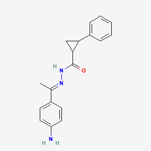 N'-[(1E)-1-(4-aminophenyl)ethylidene]-2-phenylcyclopropanecarbohydrazide