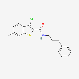 3-chloro-6-methyl-N-(3-phenylpropyl)-1-benzothiophene-2-carboxamide