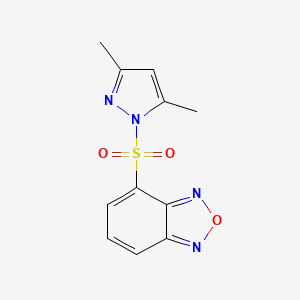 4-[(3,5-dimethyl-1H-pyrazol-1-yl)sulfonyl]-2,1,3-benzoxadiazole