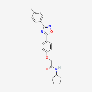 N-cyclopentyl-2-{4-[3-(4-methylphenyl)-1,2,4-oxadiazol-5-yl]phenoxy}acetamide