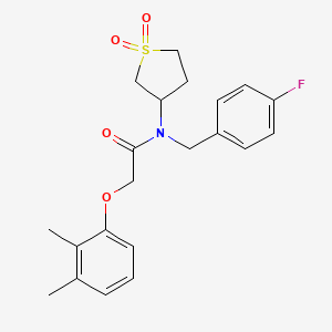 2-(2,3-dimethylphenoxy)-N-(1,1-dioxidotetrahydrothiophen-3-yl)-N-(4-fluorobenzyl)acetamide