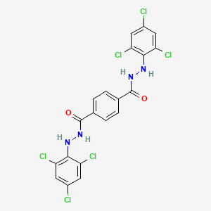 molecular formula C20H12Cl6N4O2 B11122035 N'~1~,N'~4~-bis(2,4,6-trichlorophenyl)benzene-1,4-dicarbohydrazide 