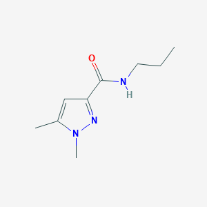 molecular formula C9H15N3O B11122093 1,5-Dimethyl-N-propyl-1H-pyrazole-3-carboxamide 