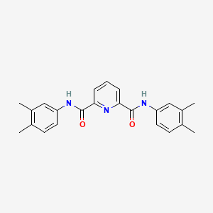 molecular formula C23H23N3O2 B11122117 N,N'-bis(3,4-dimethylphenyl)pyridine-2,6-dicarboxamide 