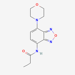 N-[7-(morpholin-4-yl)-2,1,3-benzoxadiazol-4-yl]propanamide