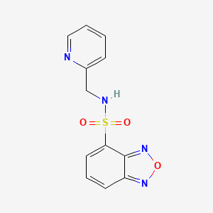 N-(pyridin-2-ylmethyl)-2,1,3-benzoxadiazole-4-sulfonamide