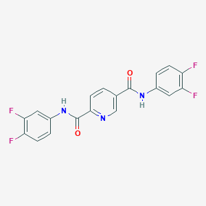 N,N'-bis(3,4-difluorophenyl)pyridine-2,5-dicarboxamide