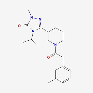 4-isopropyl-1-methyl-3-(1-(2-(m-tolyl)acetyl)piperidin-3-yl)-1H-1,2,4-triazol-5(4H)-one