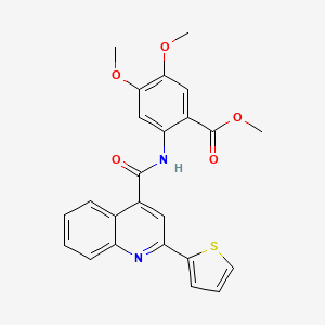 Methyl 4,5-dimethoxy-2-({[2-(thiophen-2-yl)quinolin-4-yl]carbonyl}amino)benzoate