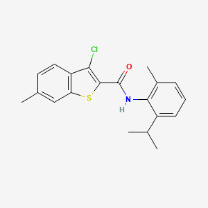 3-chloro-6-methyl-N-[2-methyl-6-(propan-2-yl)phenyl]-1-benzothiophene-2-carboxamide