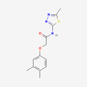 molecular formula C13H15N3O2S B11122347 2-(3,4-dimethylphenoxy)-N-(5-methyl-1,3,4-thiadiazol-2-yl)acetamide 