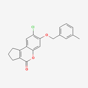 8-chloro-7-[(3-methylbenzyl)oxy]-2,3-dihydrocyclopenta[c]chromen-4(1H)-one