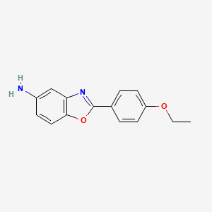 molecular formula C15H14N2O2 B11122399 2-(4-Ethoxyphenyl)-1,3-benzoxazol-5-amine 